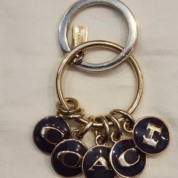 Vintage Purple Coach Key Chain - Picture 2 of 2